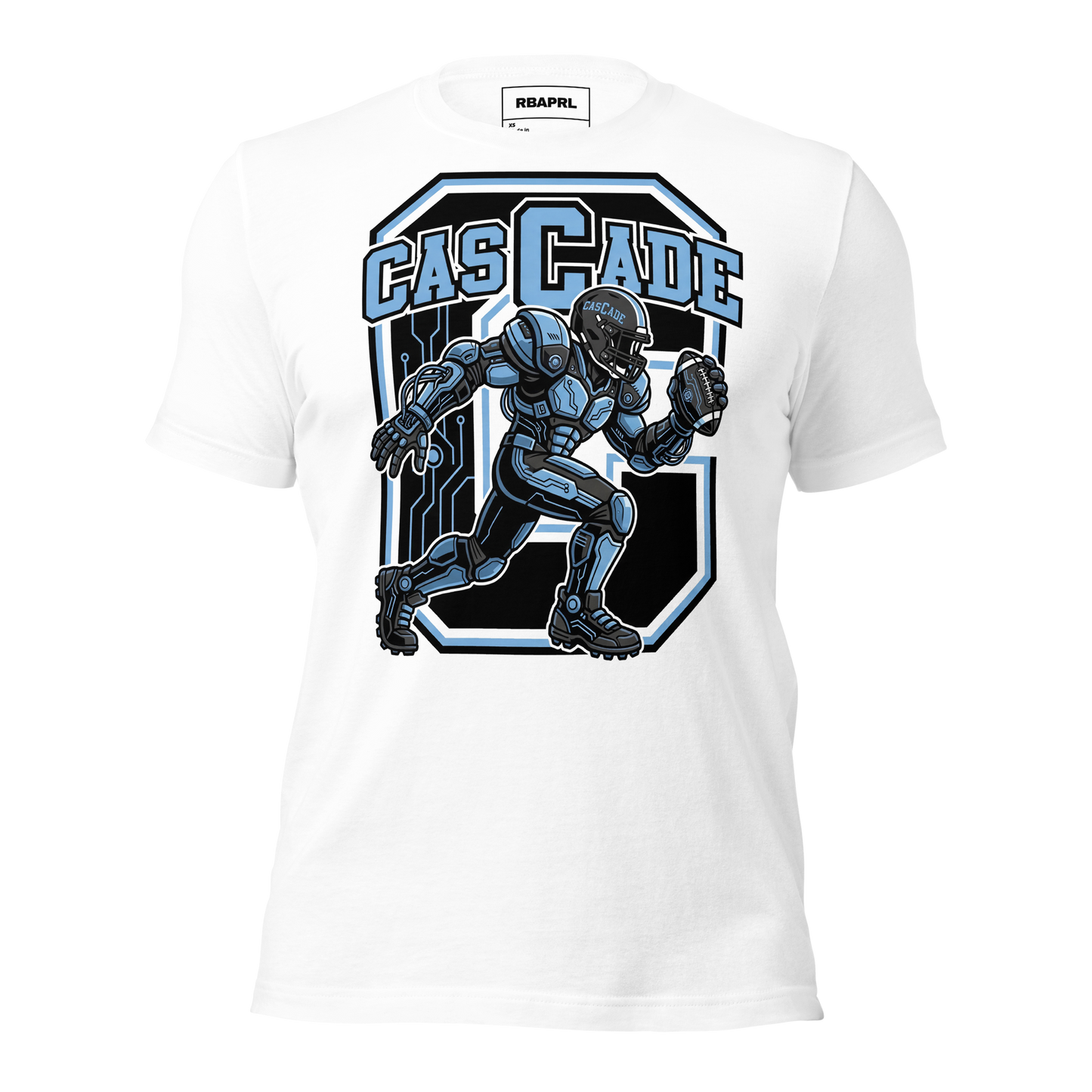 Cascade Cadets Football T-Shirt in White – Indiana Spirit Wear by Hometown Gameday Co.