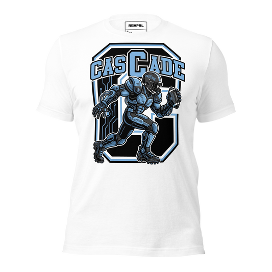 Cascade Cadets Football T-Shirt in White – Indiana Spirit Wear by Hometown Gameday Co.