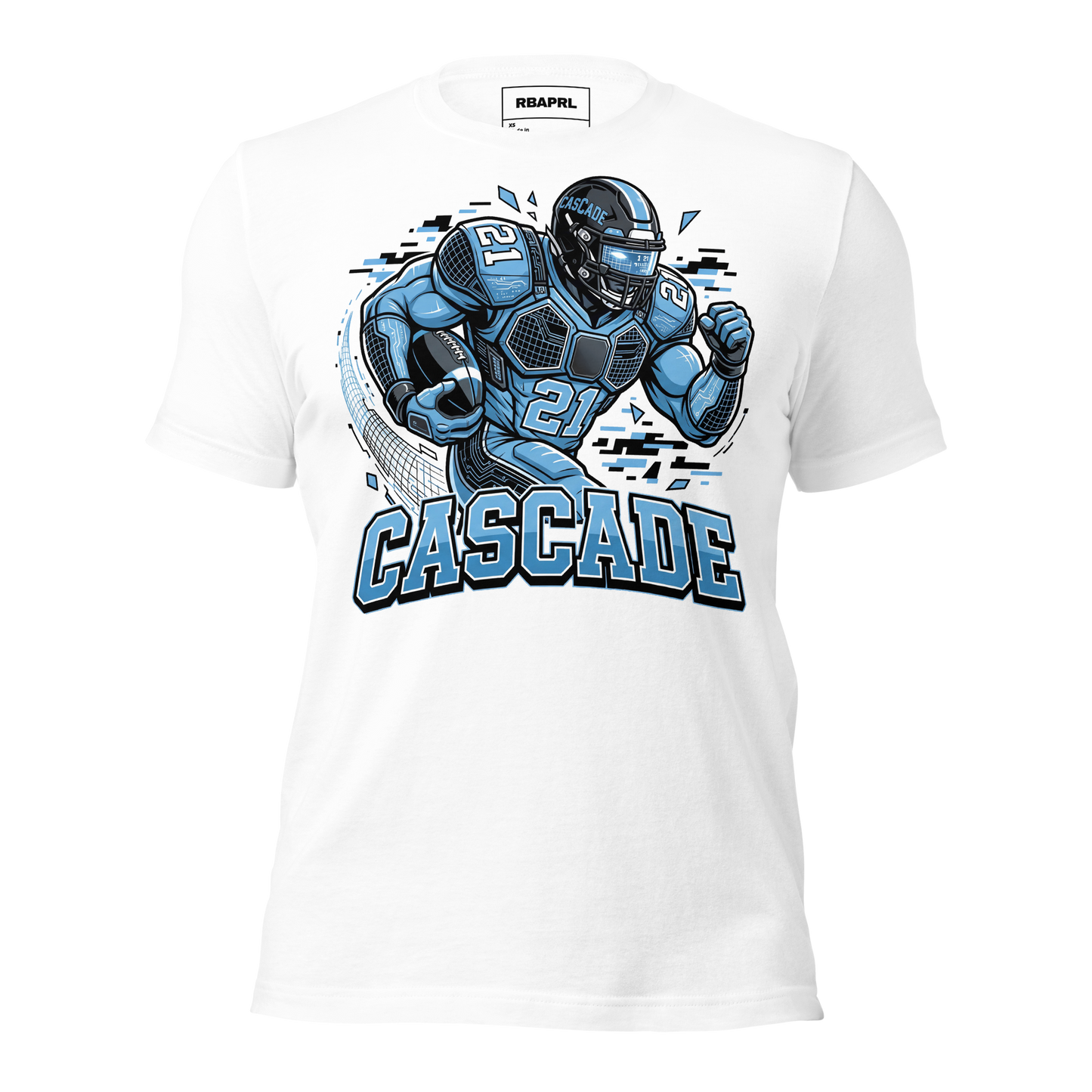 Cascade Cadets Football T-Shirt in White – Indiana Spirit Wear by Hometown Gameday Co.