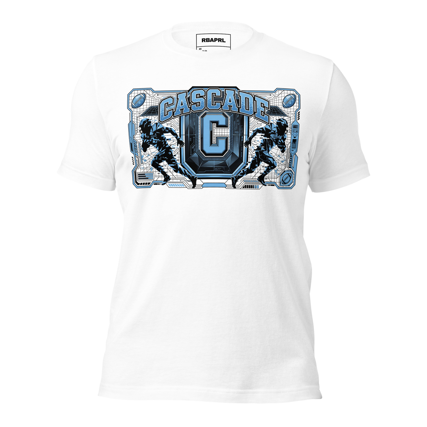 Cascade Cadets Football T-Shirt in White – Indiana Spirit Wear by Hometown Gameday Co.