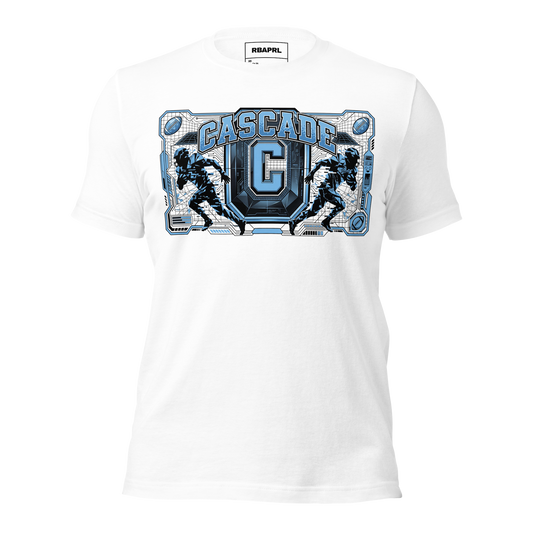 Cascade Cadets Football T-Shirt in White – Indiana Spirit Wear by Hometown Gameday Co.