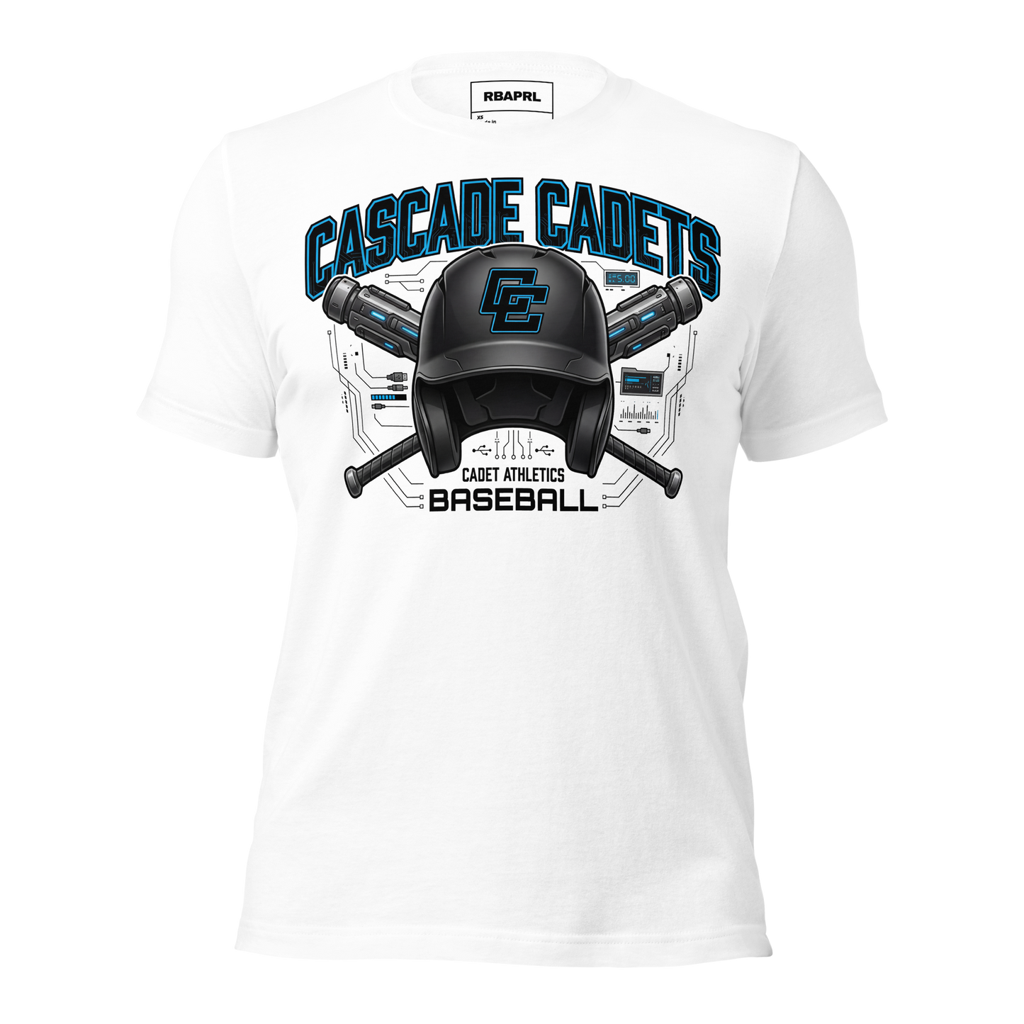 Cascade Cadets Baseball T-Shirt in White – Indiana Spirit Wear by Hometown Gameday Co.