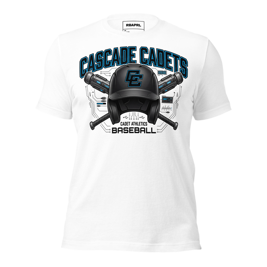 Cascade Cadets Baseball T-Shirt in White – Indiana Spirit Wear by Hometown Gameday Co.