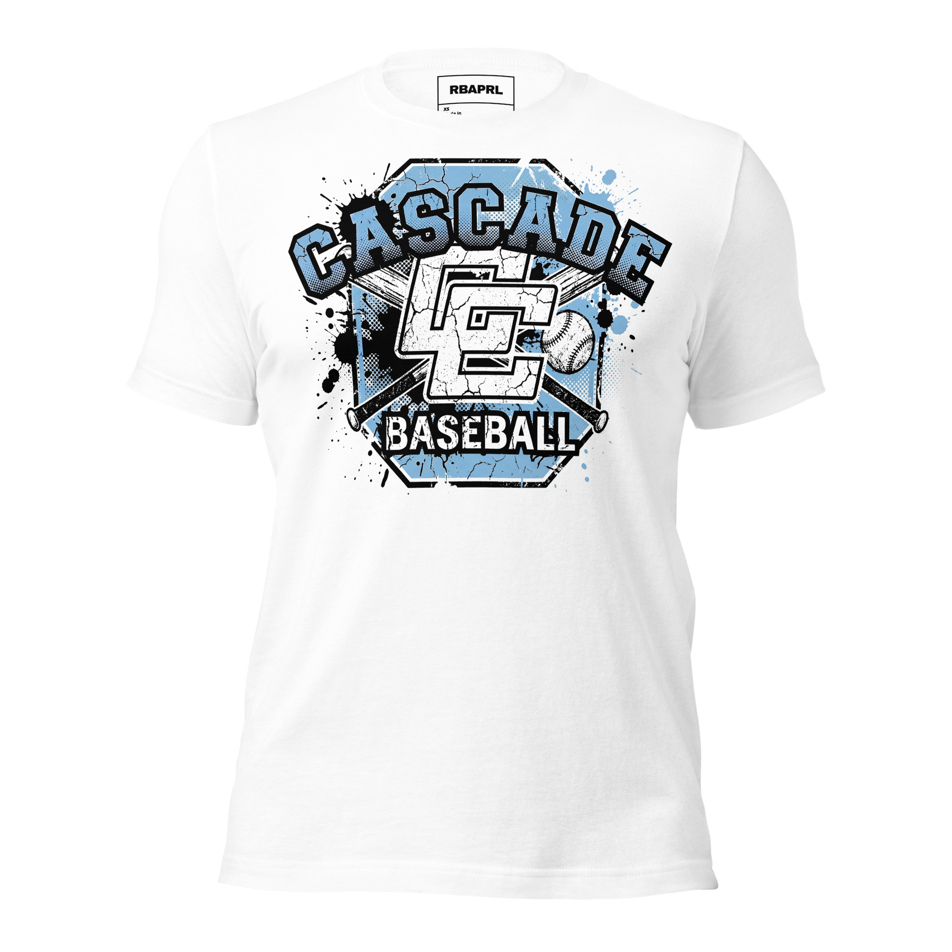 Cascade Cadets Baseball T-Shirt in White – Indiana Spirit Wear by Hometown Gameday Co.