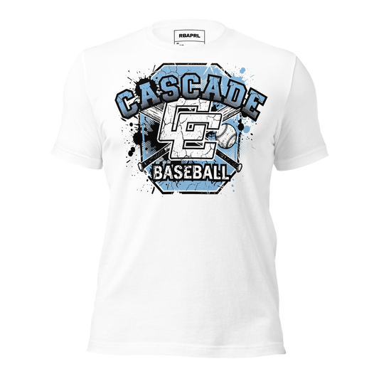 Cascade Cadets Baseball T-Shirt in White – Indiana Spirit Wear by Hometown Gameday Co.