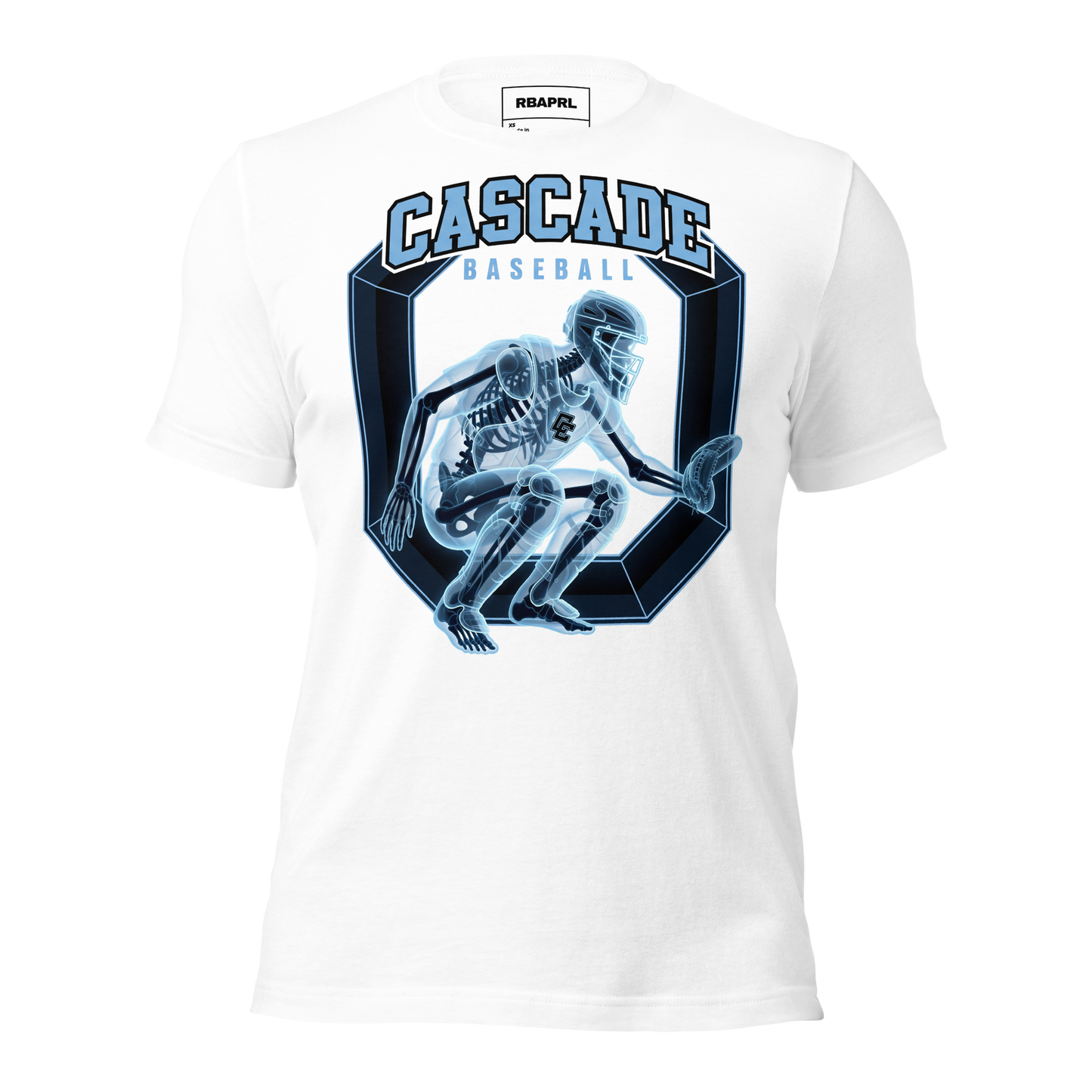 Cascade Cadets Baseball T-Shirt in White – Indiana Spirit Wear by Hometown Gameday Co.