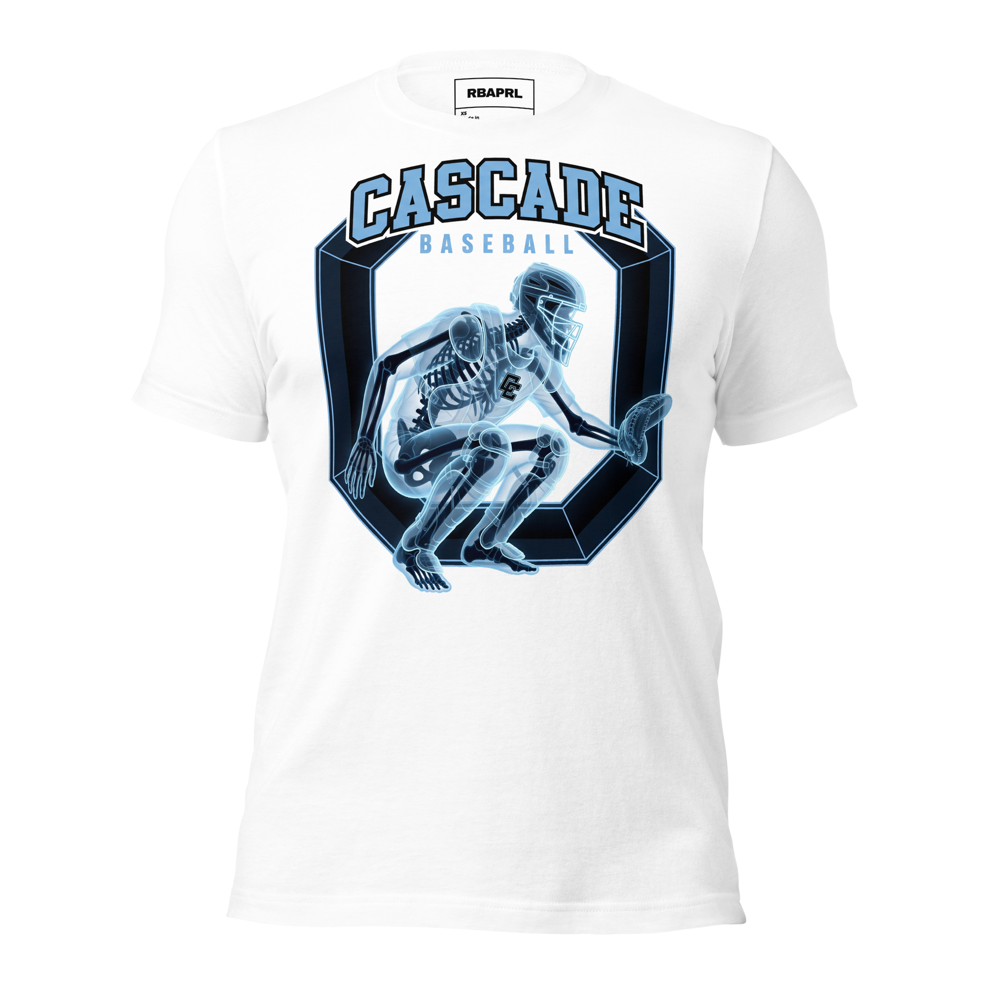 Cascade Cadets Baseball T-Shirt in White – Indiana Spirit Wear by Hometown Gameday Co.