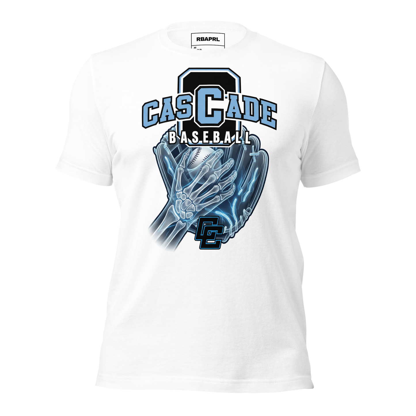 Cascade Cadets Baseball T-Shirt in White – Indiana Spirit Wear by Hometown Gameday Co.