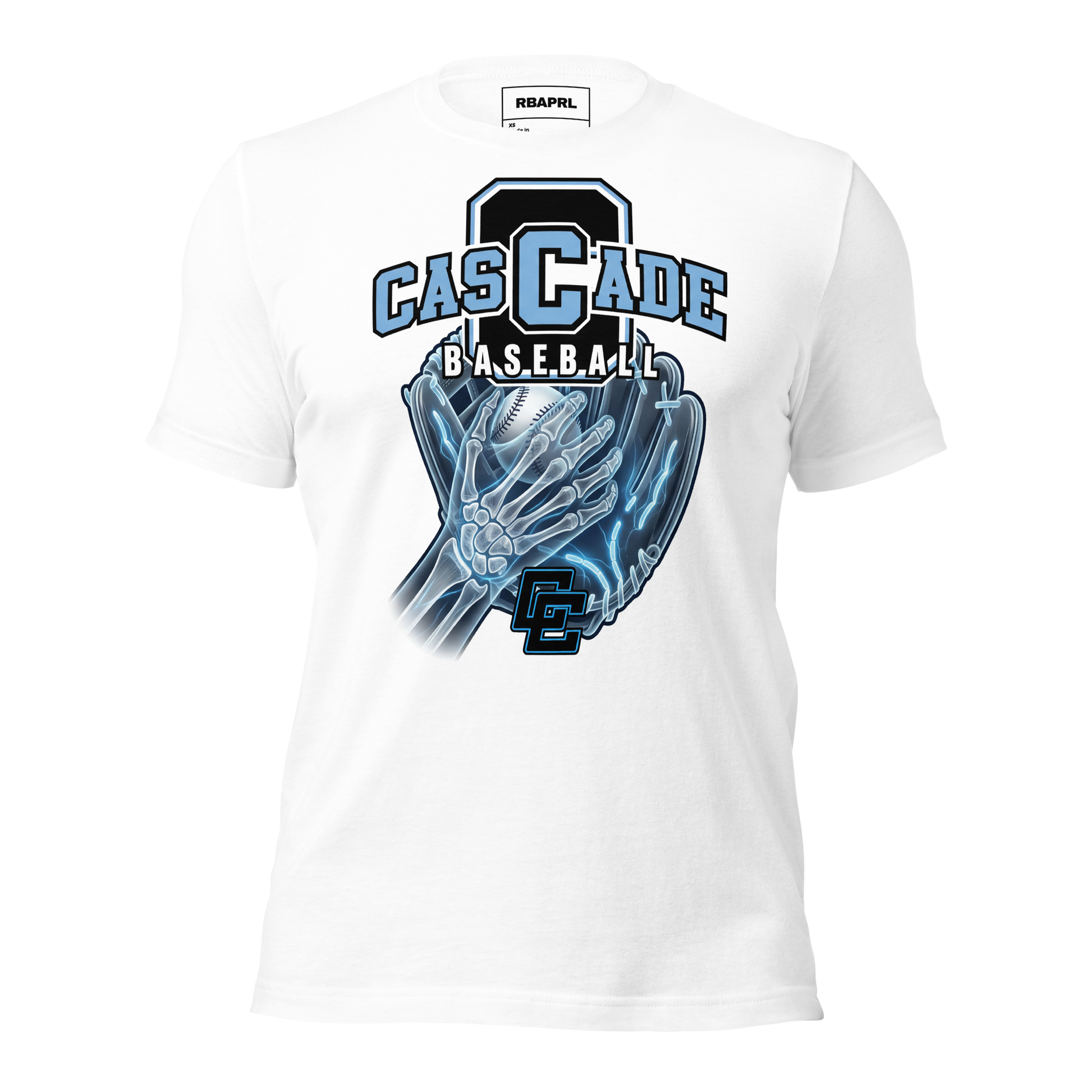 Cascade Cadets Baseball T-Shirt in White – Indiana Spirit Wear by Hometown Gameday Co.