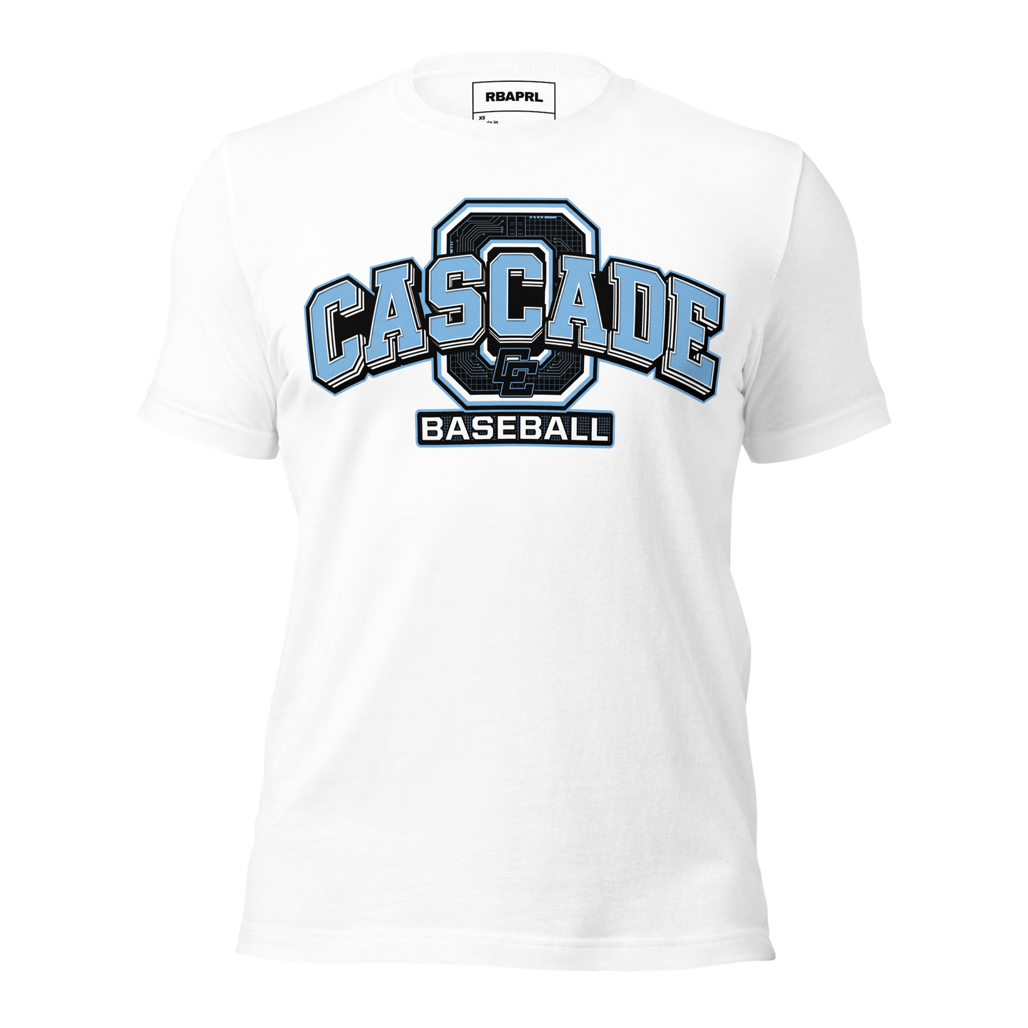 Cascade Cadets Baseball T-Shirt in White – Indiana Spirit Wear by Hometown Gameday Co.