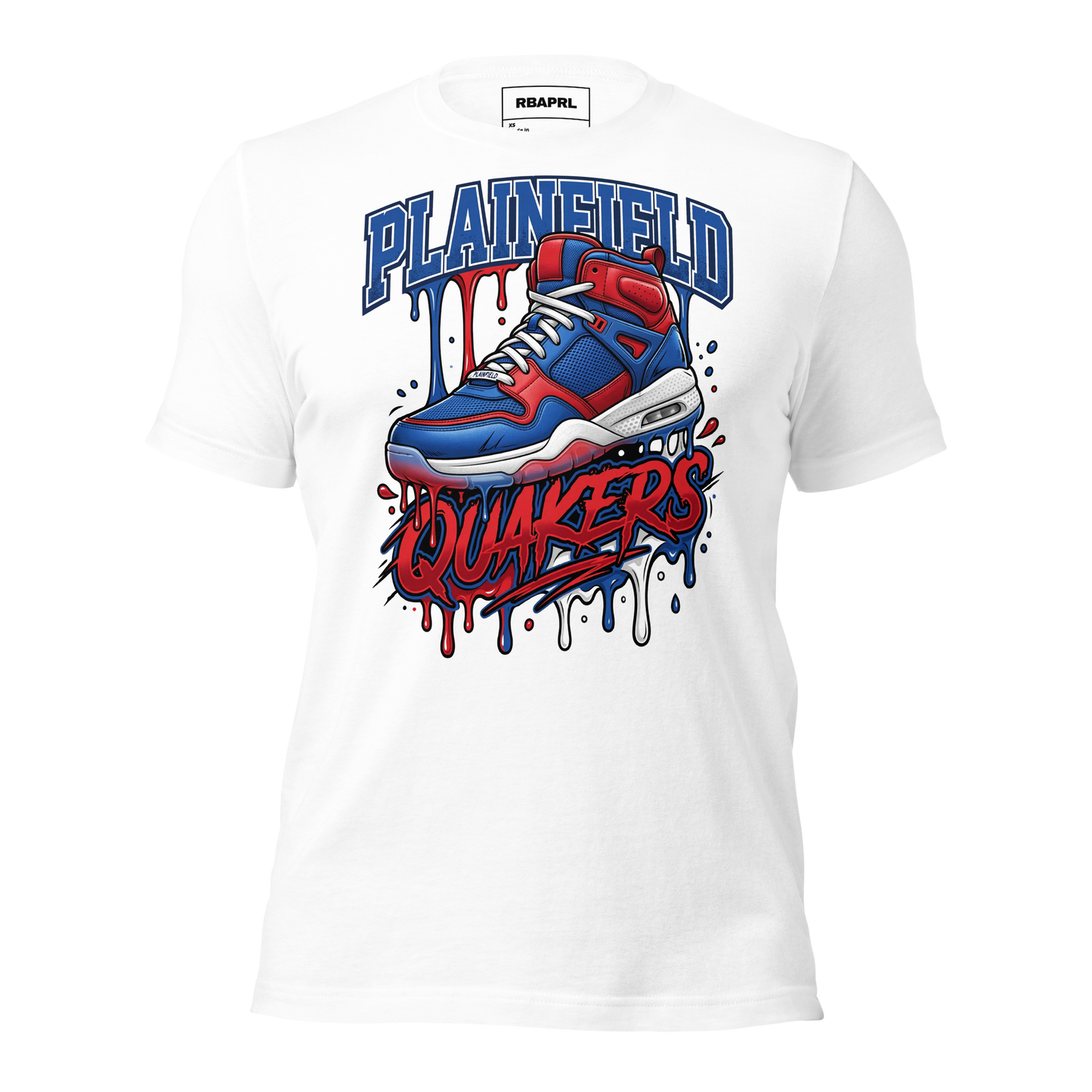 Plainfield Quakers Basketball T-Shirt in White – Indiana Spirit Wear by Hometown Gameday Co.