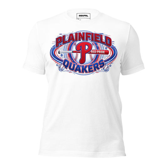 Plainfield Quakers Baseball T-Shirt in White – Indiana Spirit Wear by Hometown Gameday Co.