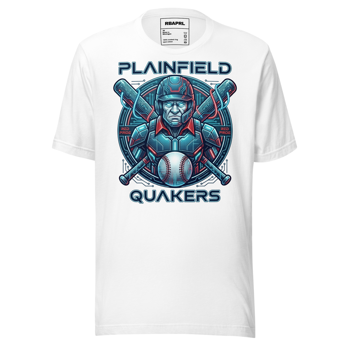Plainfield Quakers Baseball T-Shirt in White – Indiana Spirit Wear by Hometown Gameday Co.