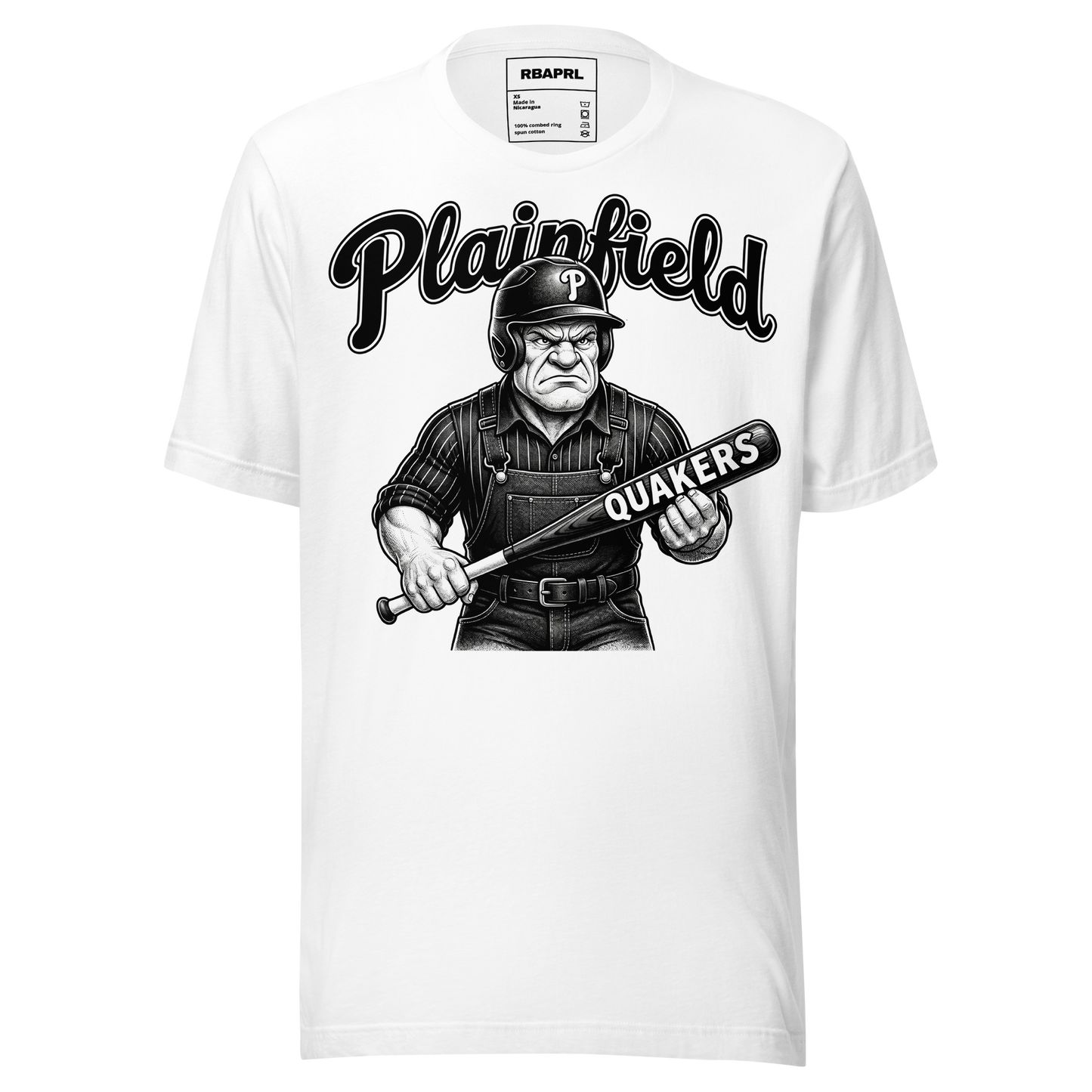 Plainfield Quakers Baseball T-Shirt in White – Indiana Spirit Wear by Hometown Gameday Co.