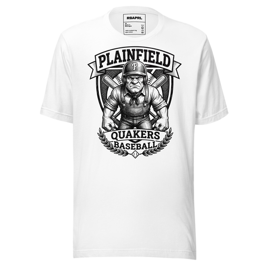 Plainfield Quakers Baseball T-Shirt in White – Indiana Spirit Wear by Hometown Gameday Co.