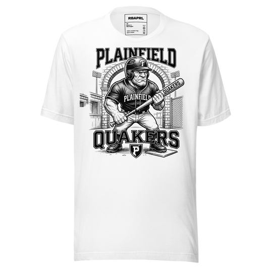 Plainfield Quakers Baseball T-Shirt in White – Indiana Spirit Wear by Hometown Gameday Co.
