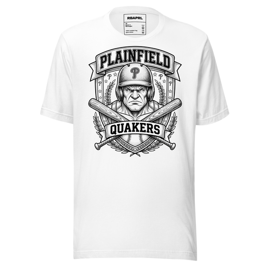 Plainfield Quakers Baseball T-Shirt in White – Indiana Spirit Wear by Hometown Gameday Co.
