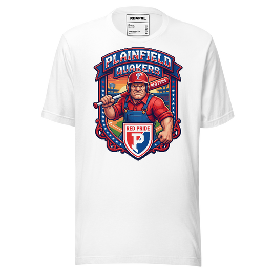 Plainfield Quakers Baseball T-Shirt in White – Indiana Spirit Wear by Hometown Gameday Co.