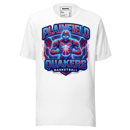 Plainfield Quakers Basketball T-Shirt in White – Indiana Spirit Wear by Hometown Gameday Co.