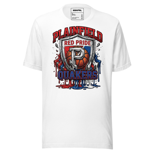 Plainfield Quakers Basketball T-Shirt in White – Indiana Spirit Wear by Hometown Gameday Co.