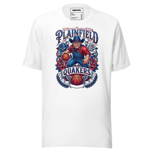 Plainfield Quakers Basketball T-Shirt in White – Indiana Spirit Wear by Hometown Gameday Co.