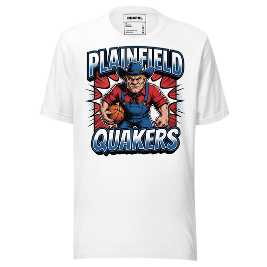 Plainfield Quakers Basketball T-Shirt in White – Indiana Spirit Wear by Hometown Gameday Co.