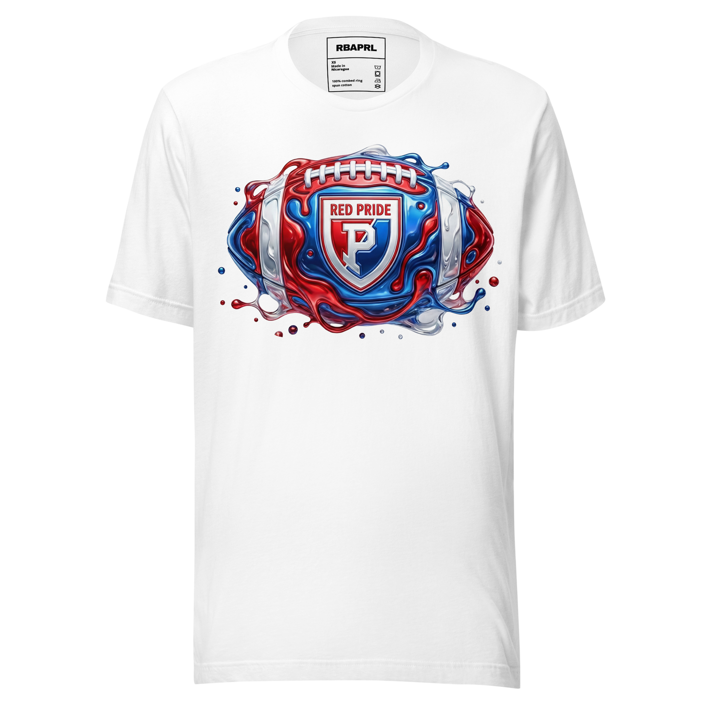 Plainfield Quakers Football T-Shirt in White – Indiana Spirit Wear by Hometown Gameday Co.