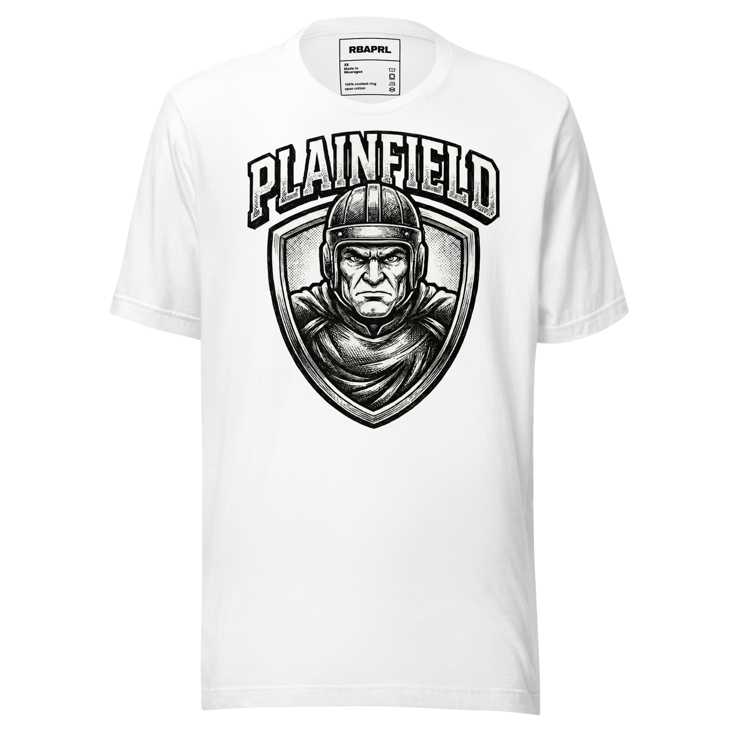 Plainfield Quakers Football T-Shirt in White – Indiana Spirit Wear by Hometown Gameday Co.