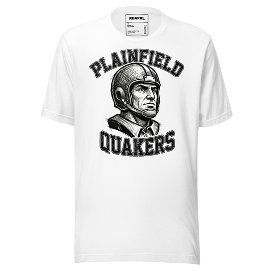 Plainfield Quakers Football T-Shirt in White – Indiana Spirit Wear by Hometown Gameday Co.