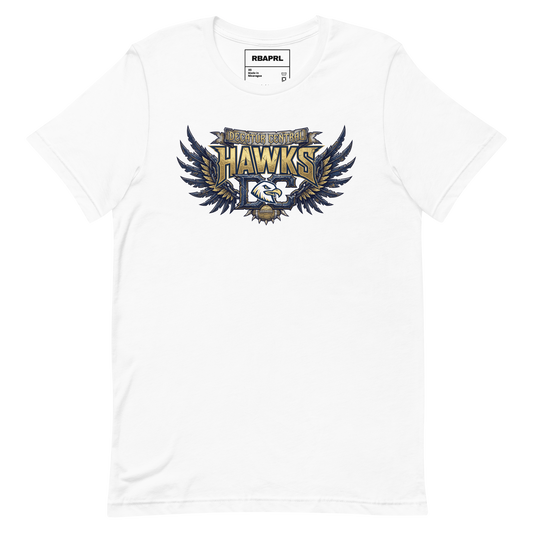 Decatur Central Hawks Football T-Shirt in White – Indiana Spirit Wear by Hometown Gameday Co.