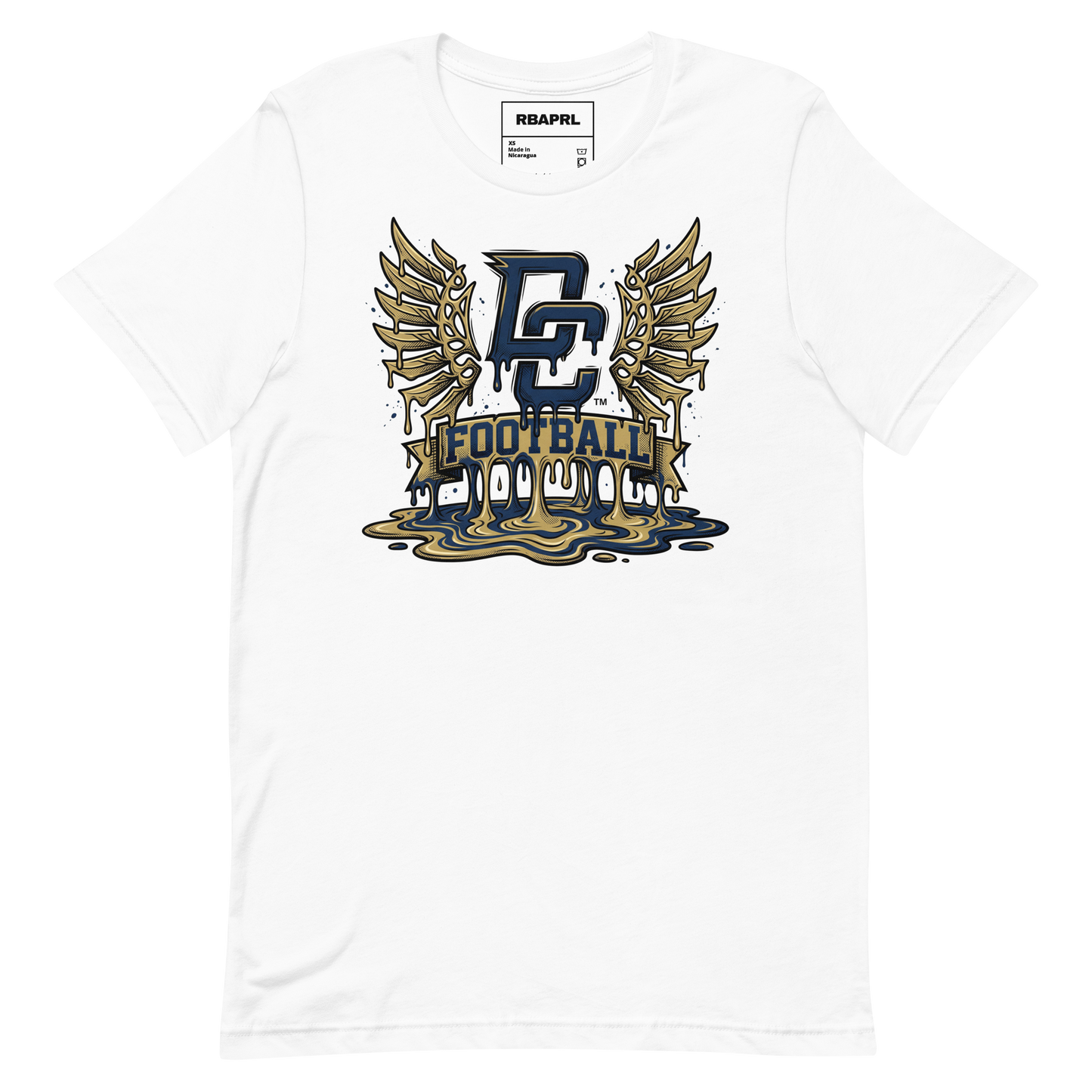 Decatur Central Hawks Football T-Shirt in White – Indiana Spirit Wear by Hometown Gameday Co.