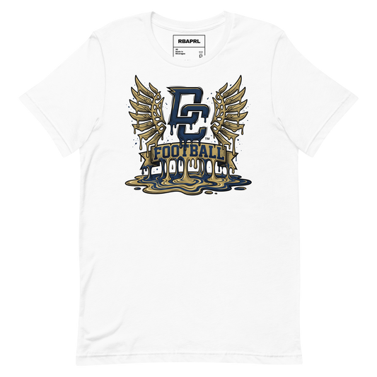 Decatur Central Hawks Football T-Shirt in White – Indiana Spirit Wear by Hometown Gameday Co.